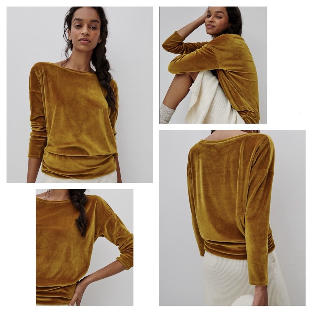 Anthropologie Saturday Sunday- Carly Velour Top